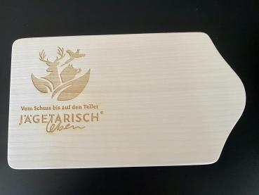 Vesperbrettchen Jägetarisch leben aus einheimischer Buche